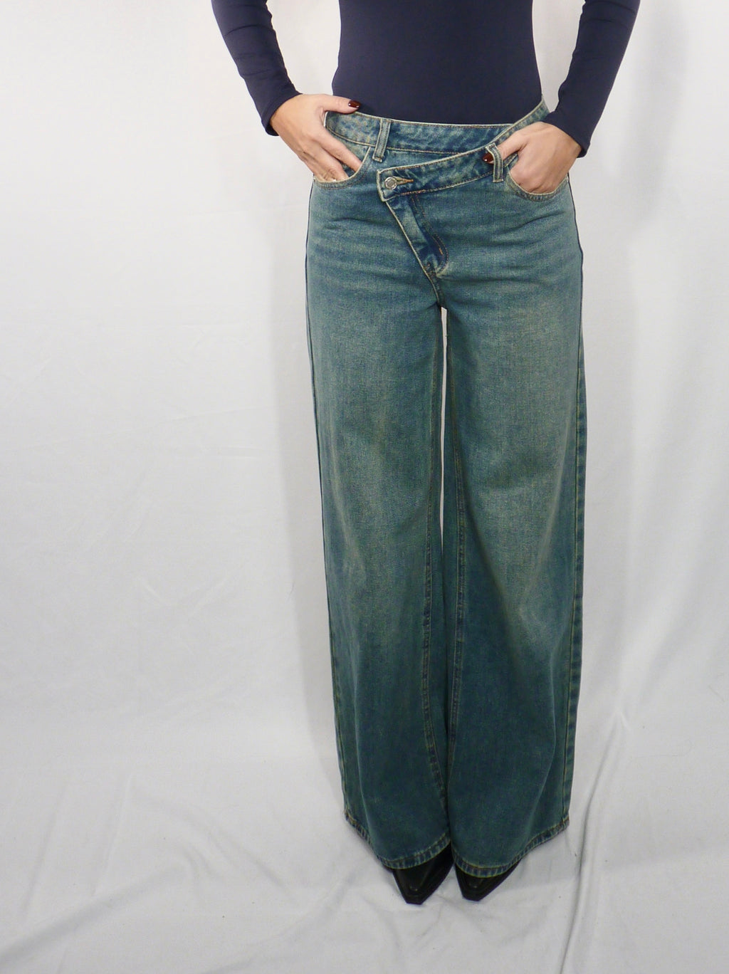 Jeans cross palazzo