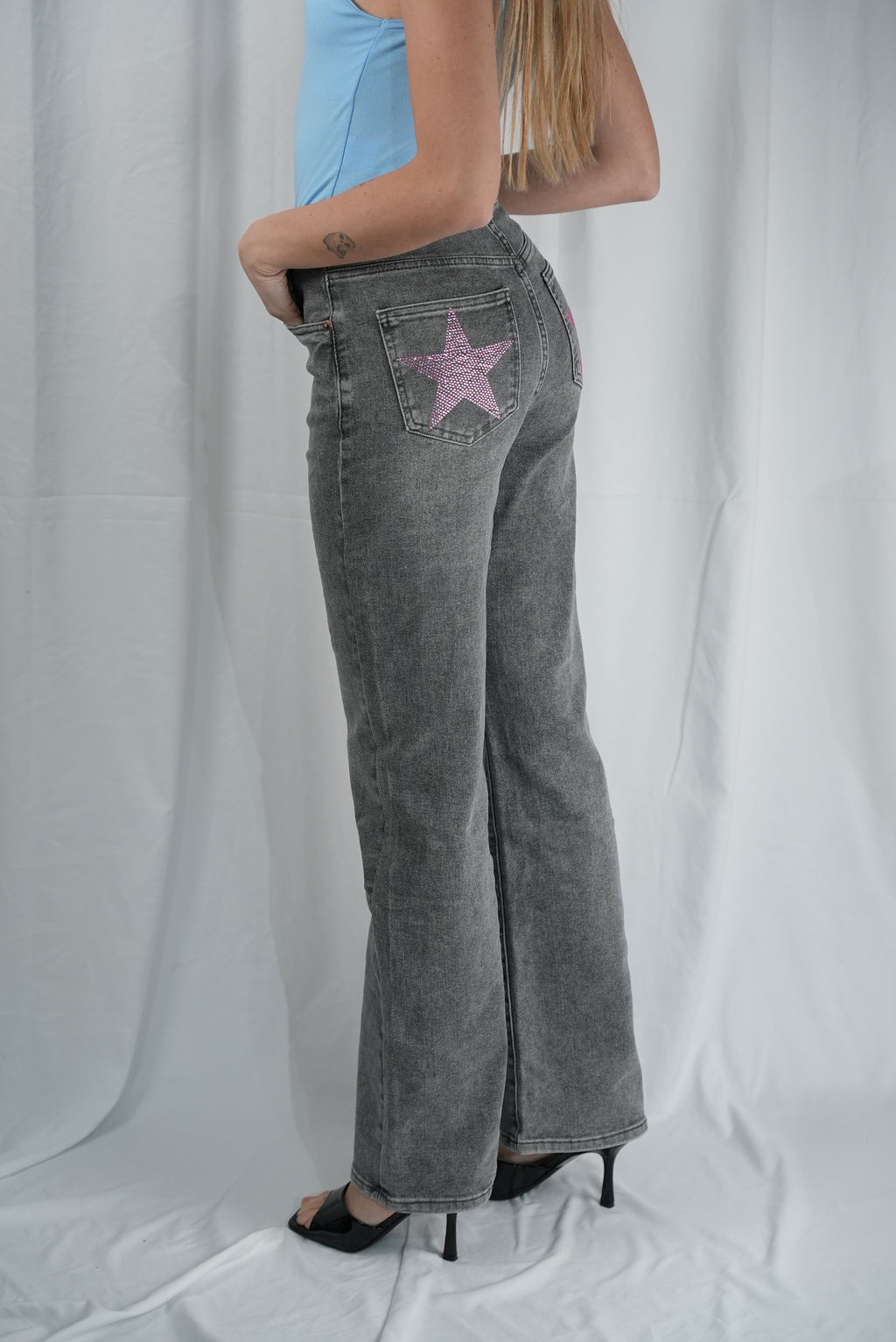 Jeans Star Pink Grey
