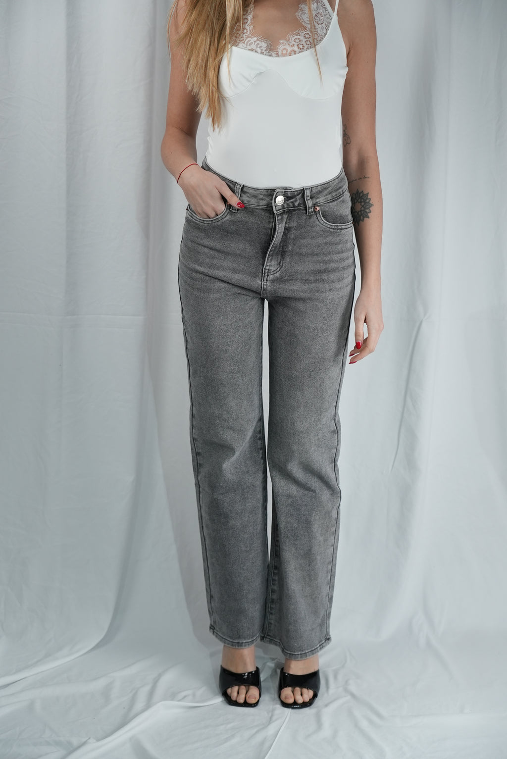 Jeans Star Silver Grey