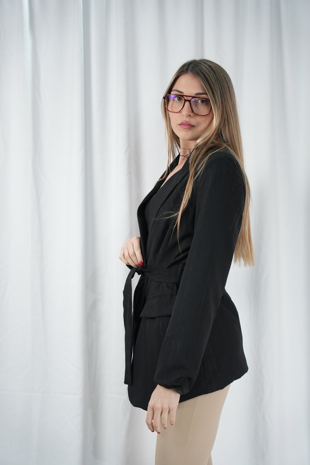 Giacca Lace Gessato