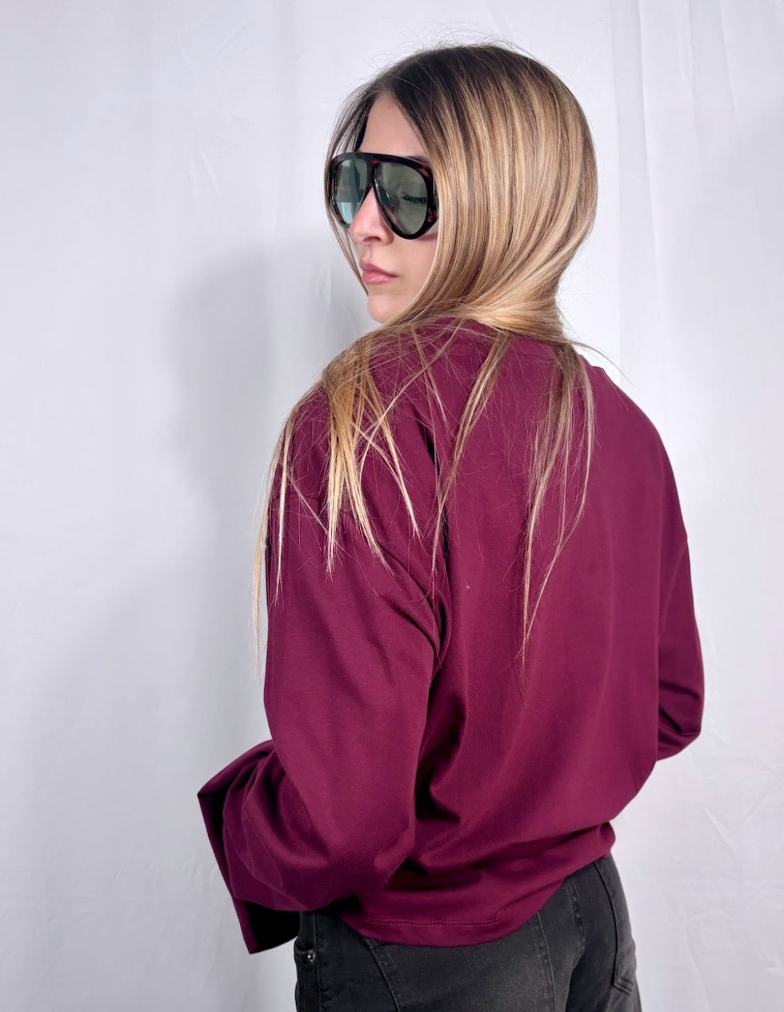 Long Sleeve basic con spalline