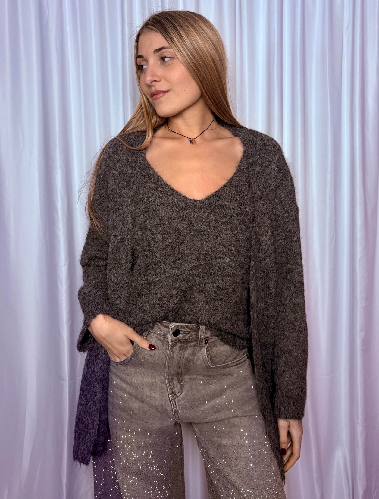 Coordinato in Maglia Paris Grey